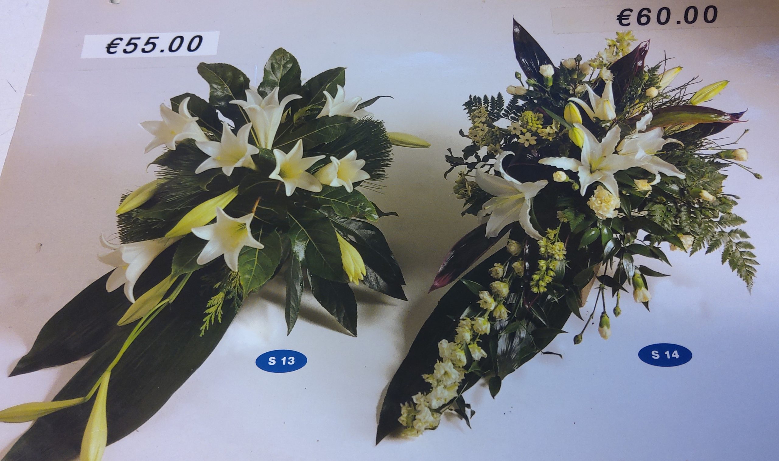 SPRAY ALL WHITE LILLIES S13
